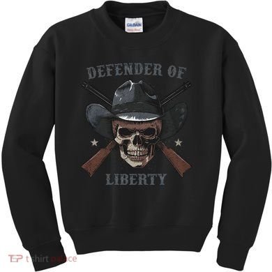 Defender Of Liberty Skull Kids Sweatshirt