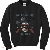 Defender Of Liberty Skull Kids Sweatshirt thumb 0