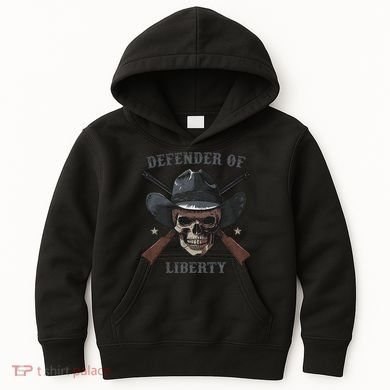 Defender Of Liberty Skull Kids Hoodie
