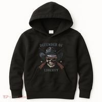 Defender Of Liberty Skull Kids Hoodie thumb 0
