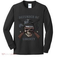 Defender Of Liberty Skull Kids Long Sleeve Shirt thumb 0