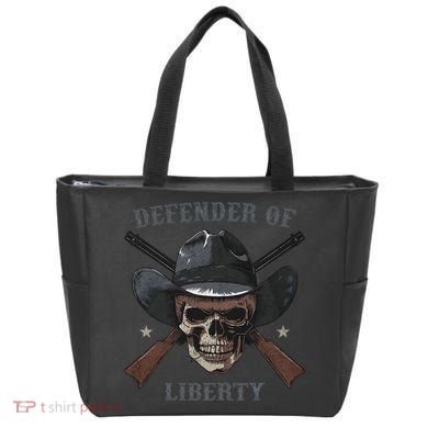 Defender Of Liberty Skull Tote Bag