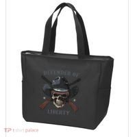Defender Of Liberty Skull Tote Bag thumb 3