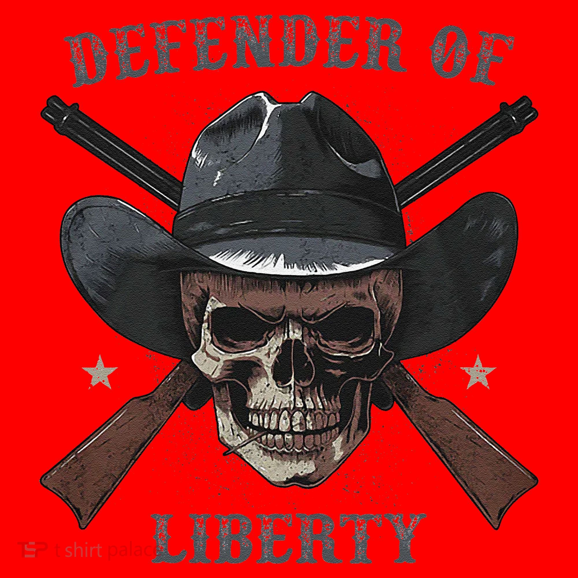 Defender Of Liberty Skull Santa Hat