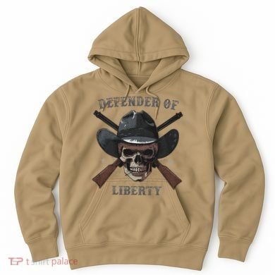 Defender Of Liberty Skull Hoodie