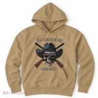 Defender Of Liberty Skull Hoodie thumb 0