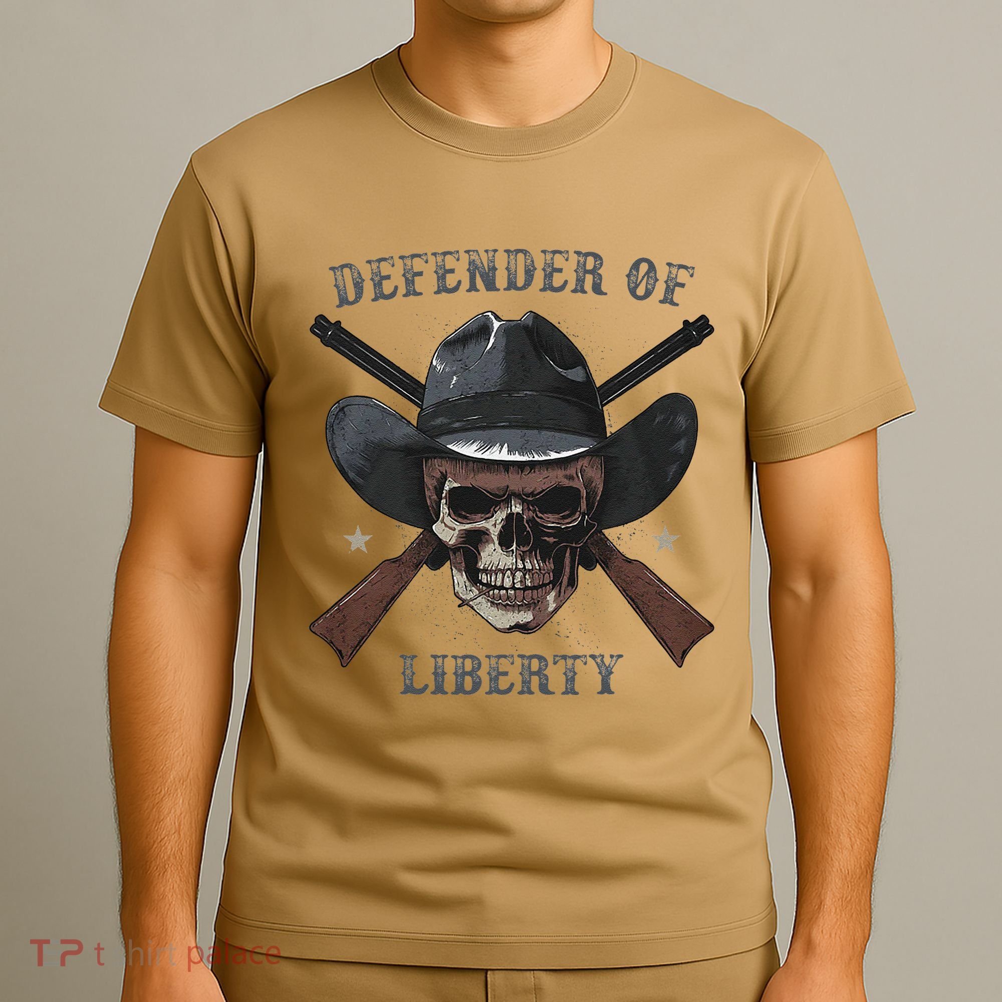 Defender Of Liberty Skull T-Shirt