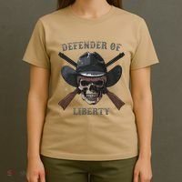 Defender Of Liberty Skull T-Shirt thumb 4