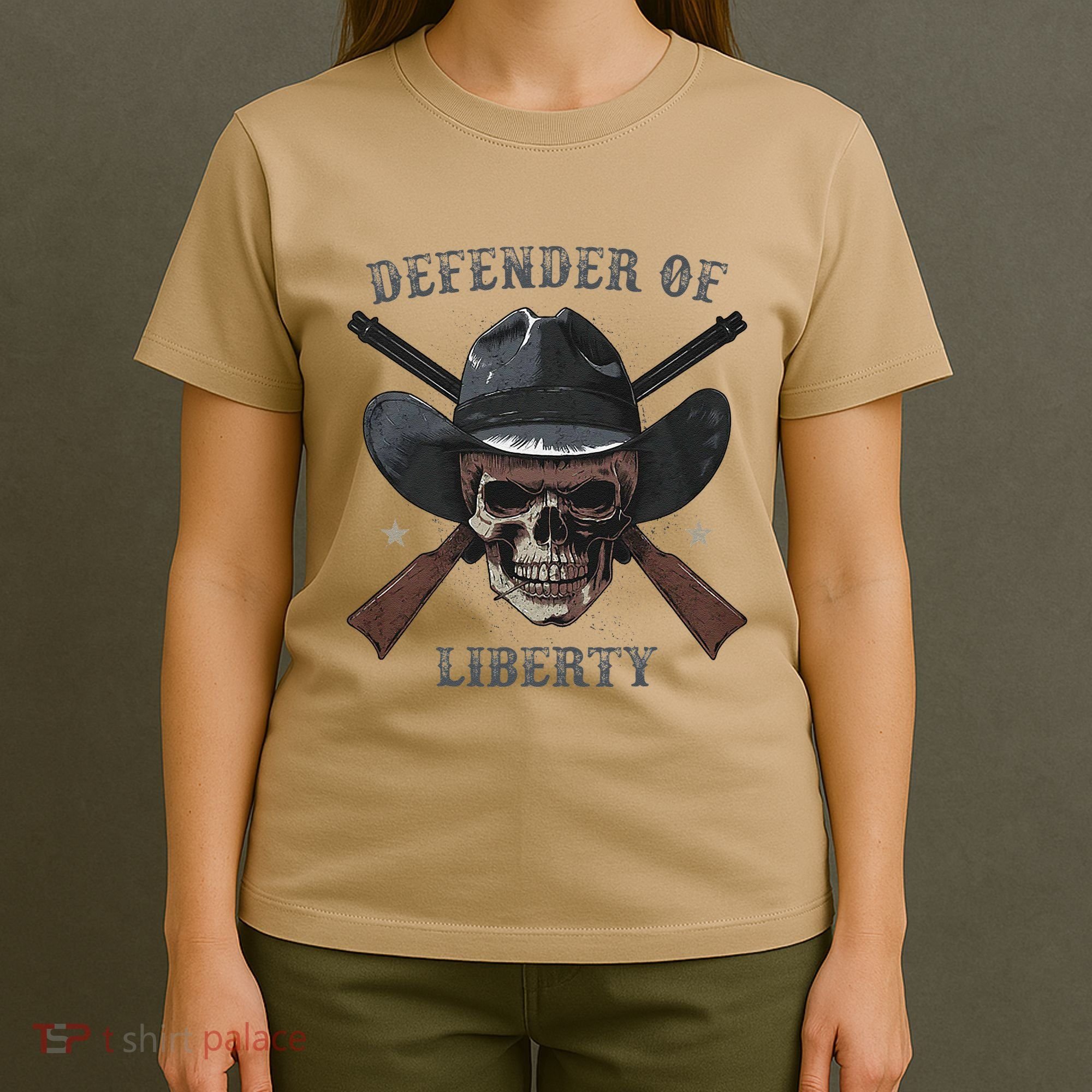 Defender Of Liberty Skull T-Shirt