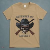 Defender Of Liberty Skull T-Shirt thumb 5