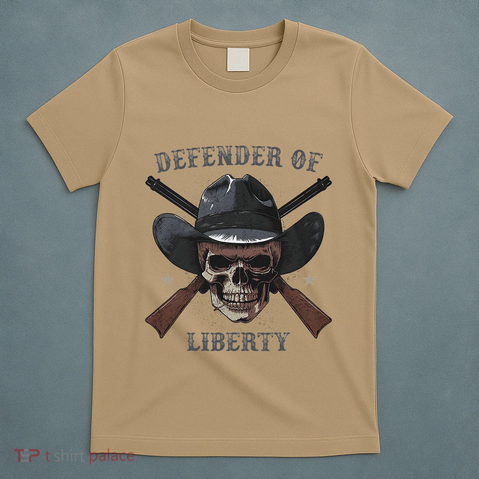 Defender Of Liberty Skull T-Shirt