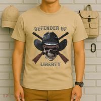 Defender Of Liberty Skull T-Shirt thumb 6