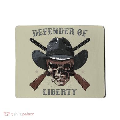 Defender Of Liberty Skull Mousepad