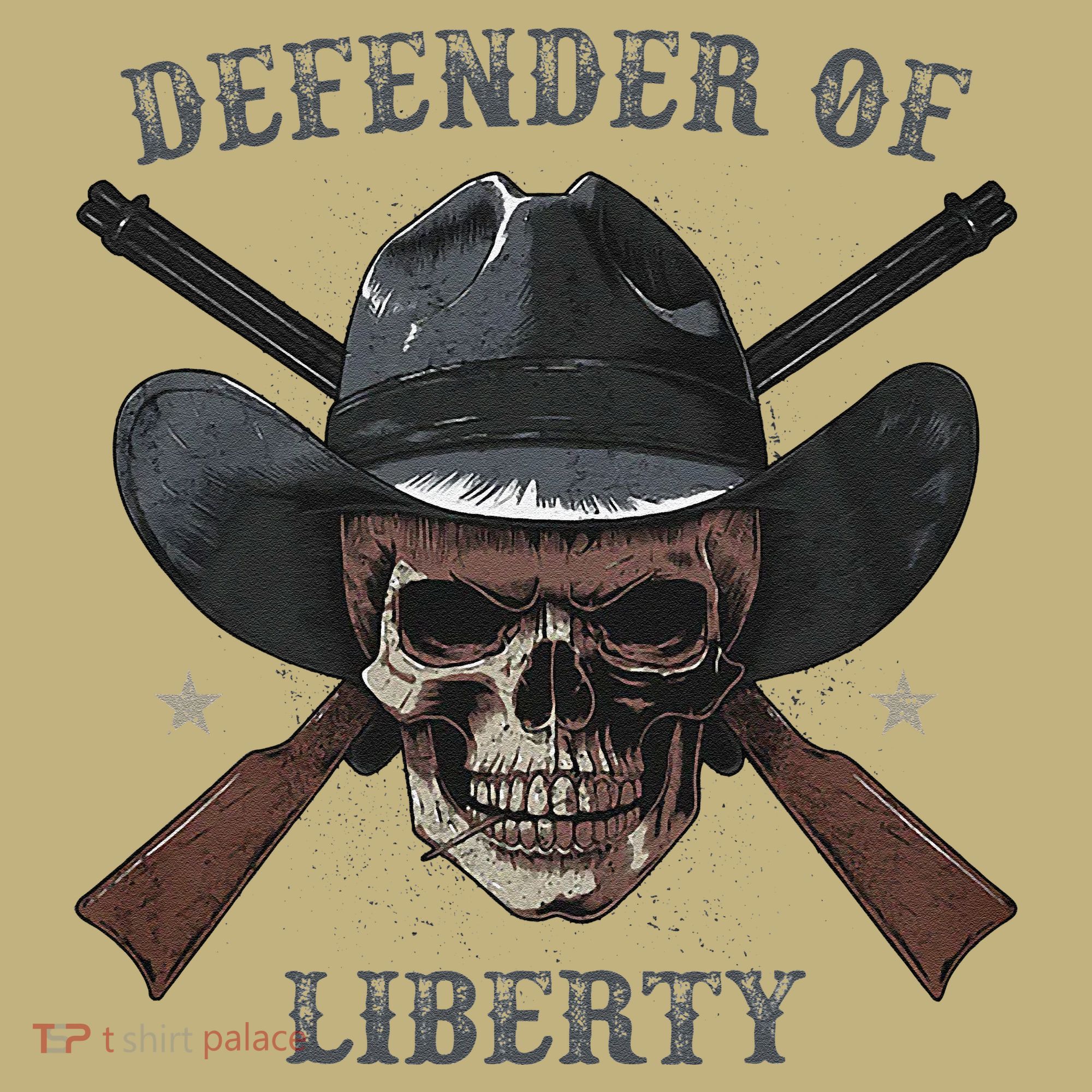 Defender Of Liberty Skull Mousepad