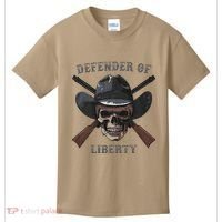 Defender Of Liberty Skull Kids T-Shirt thumb 0
