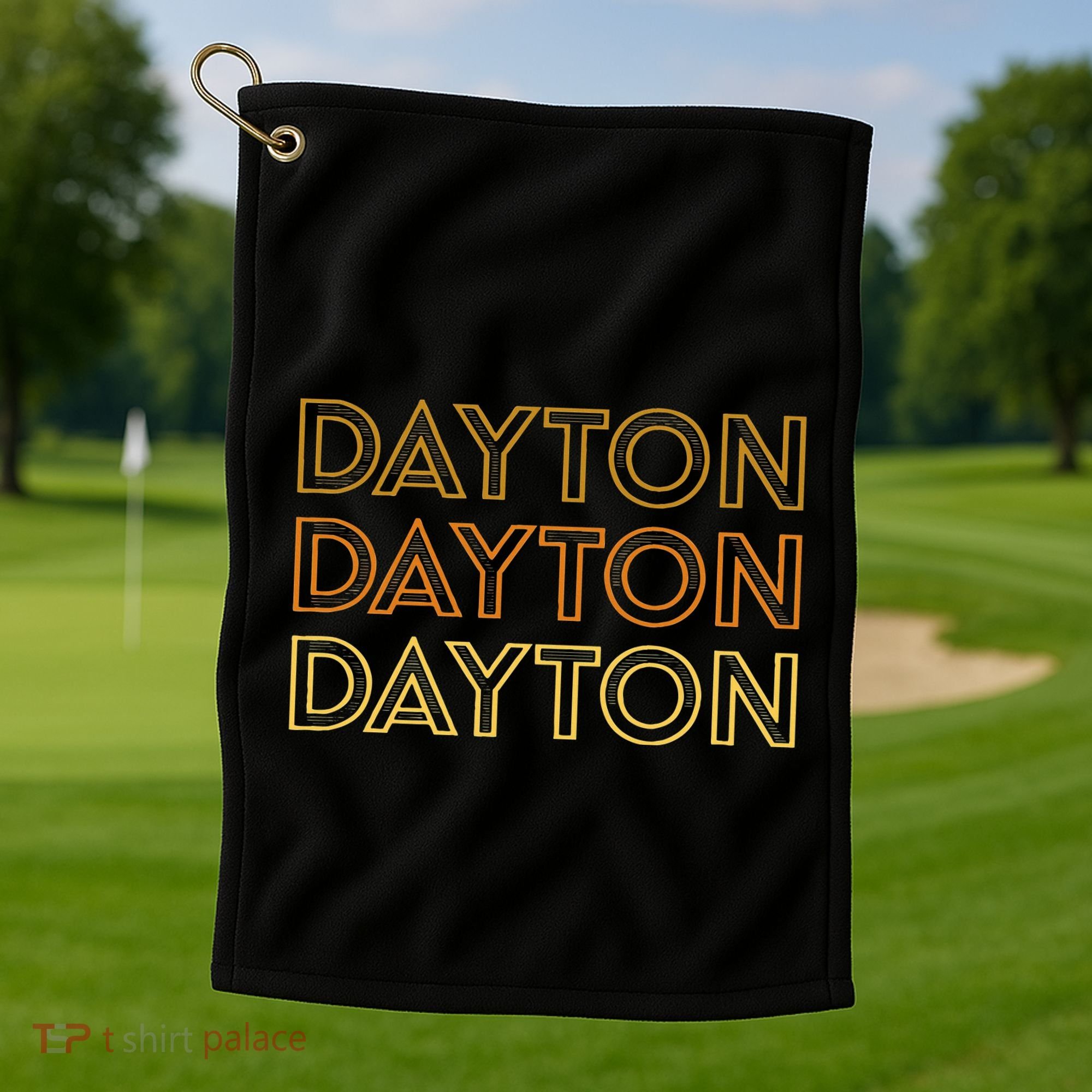Dayton Oh Local Dayton Souvenir Golf Towel