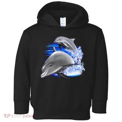 Dolphins Jumping Toddler Hoodie