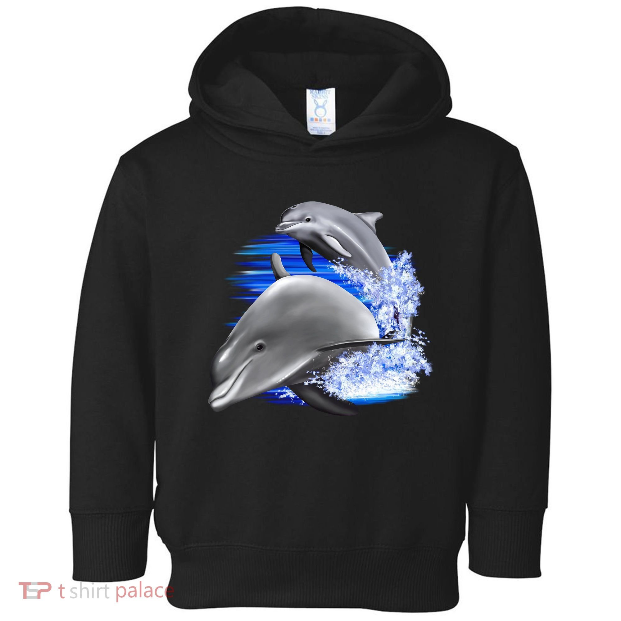 Dolphins Jumping Toddler Hoodie