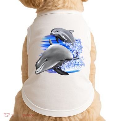 Dolphins Jumping Doggie Tank