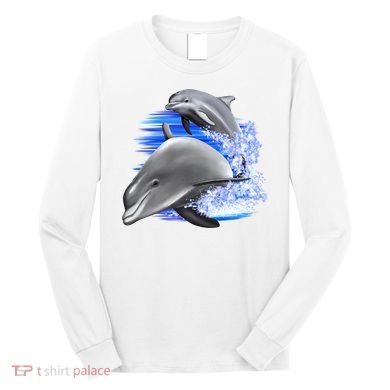 Dolphins Jumping Long Sleeve Shirt