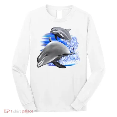 Dolphins Jumping Long Sleeve Shirt