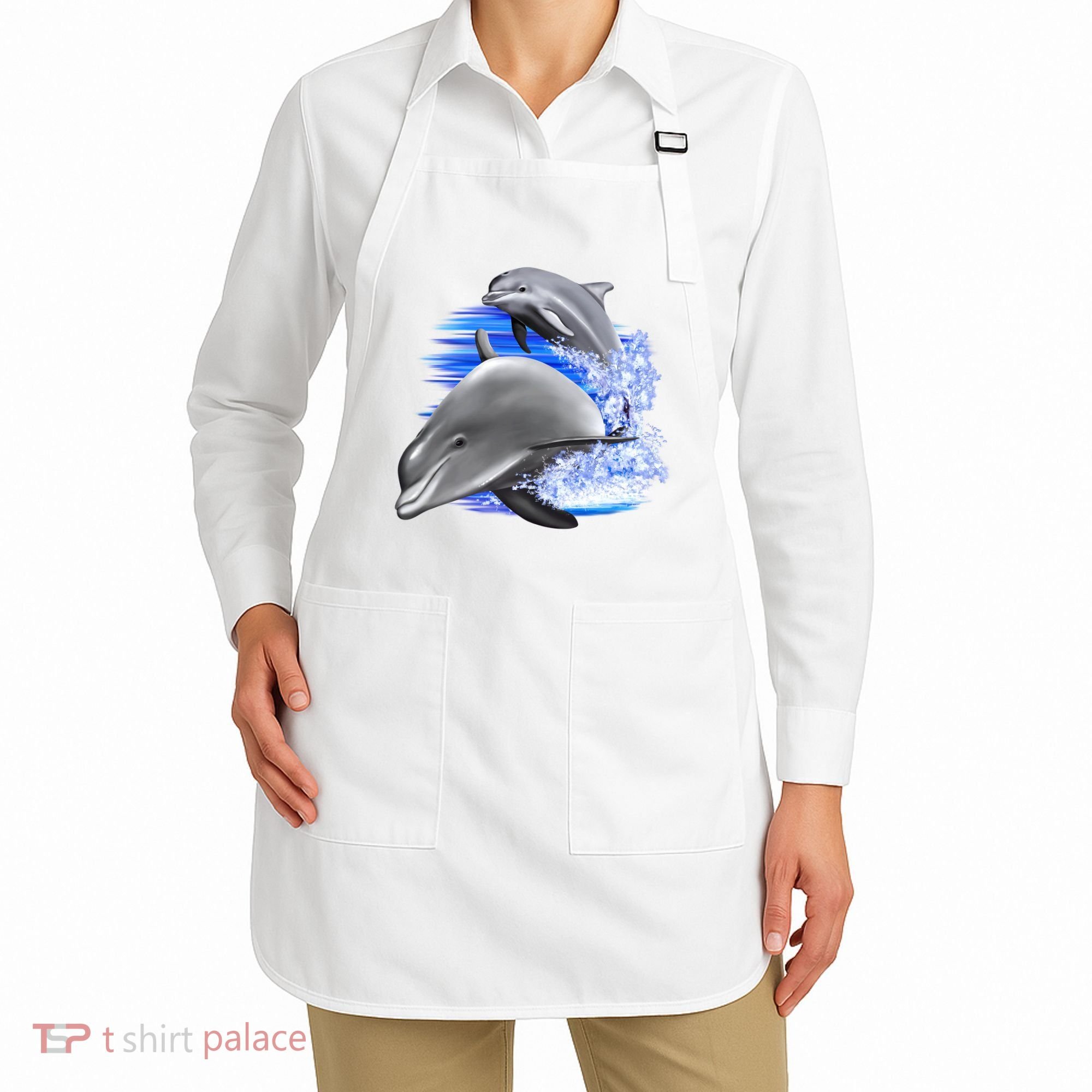 Dolphins Jumping Apron