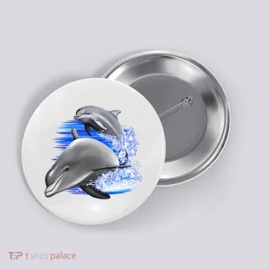 Dolphins Jumping Button