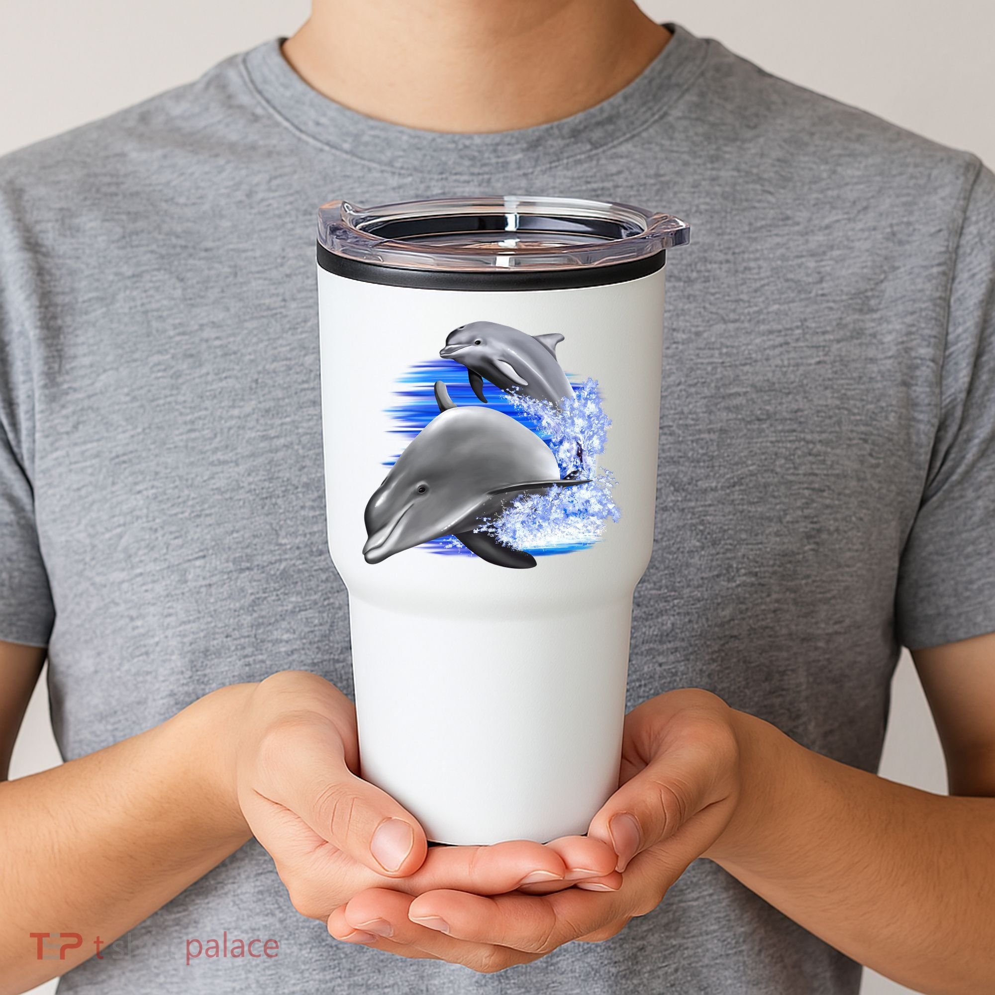 Dolphins Jumping Tumbler