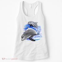 Dolphins Jumping Women's Tank Top thumb 0