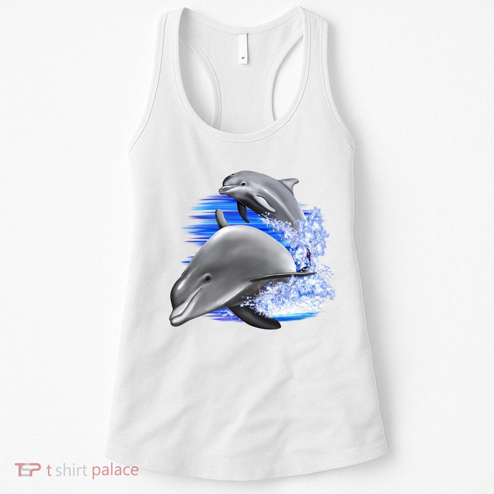 Dolphins Jumping Women's Tank Top