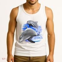 Dolphins Jumping Tank Top thumb 3