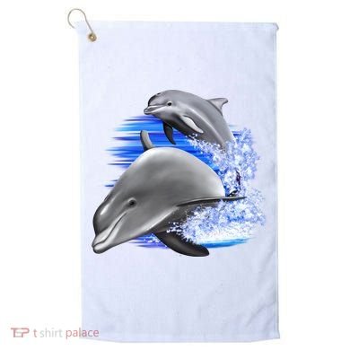 Dolphins Jumping Golf Towel