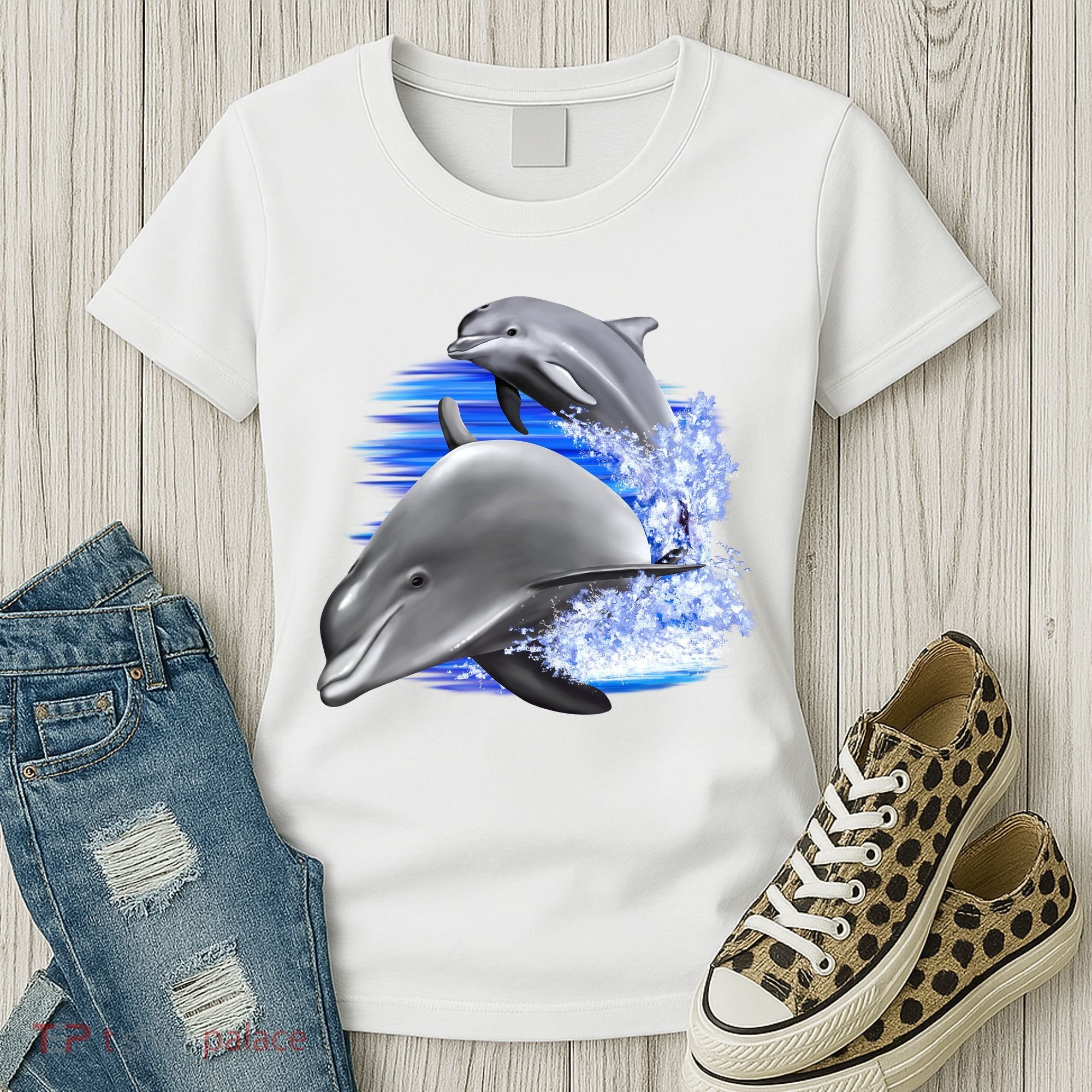 Dolphins Jumping Women's T-Shirt