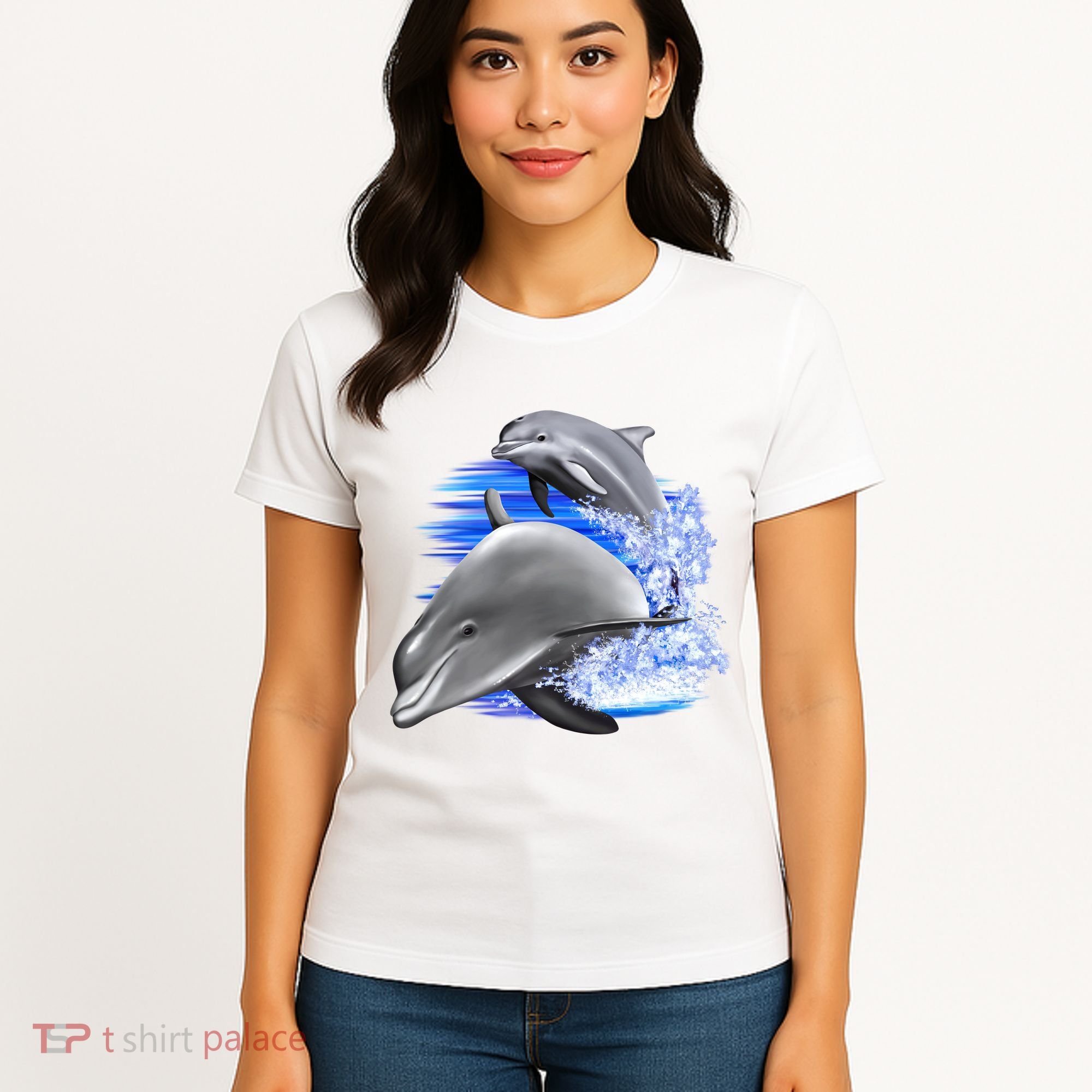 Dolphins Jumping Women's T-Shirt
