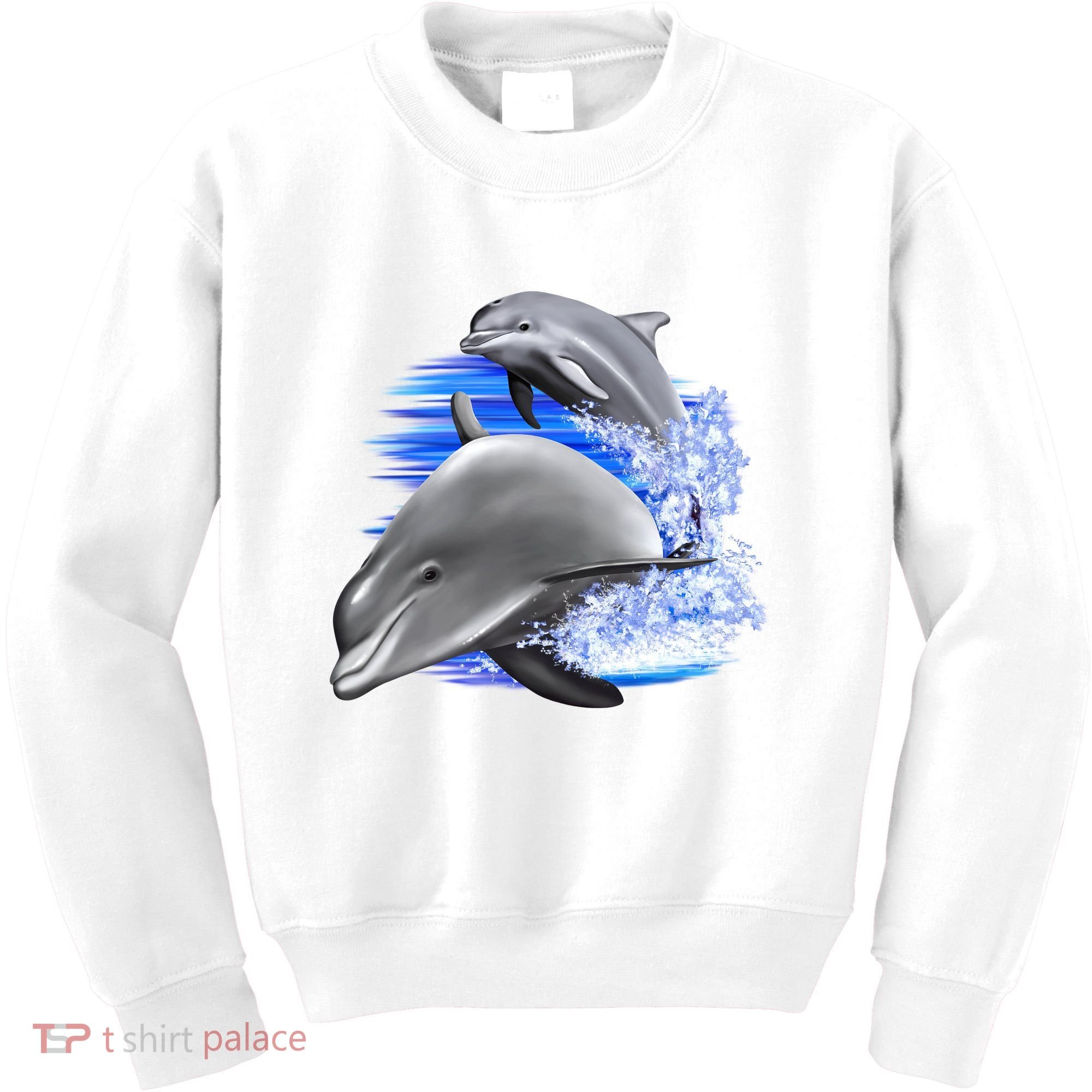 Dolphins Jumping Kids Sweatshirt