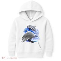 Dolphins Jumping Kids Hoodie thumb 0