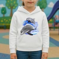 Dolphins Jumping Kids Hoodie thumb 3