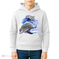 Dolphins Jumping Kids Hoodie thumb 4
