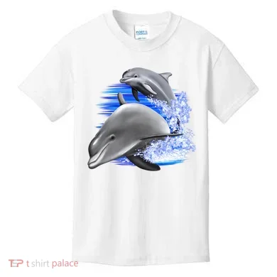 Dolphins Jumping Kids T-Shirt