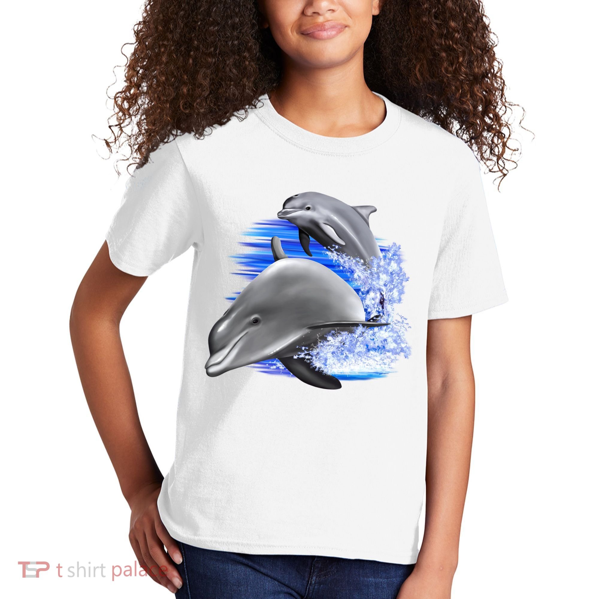 Dolphins Jumping Kids T-Shirt
