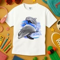 Dolphins Jumping Kids T-Shirt thumb 3