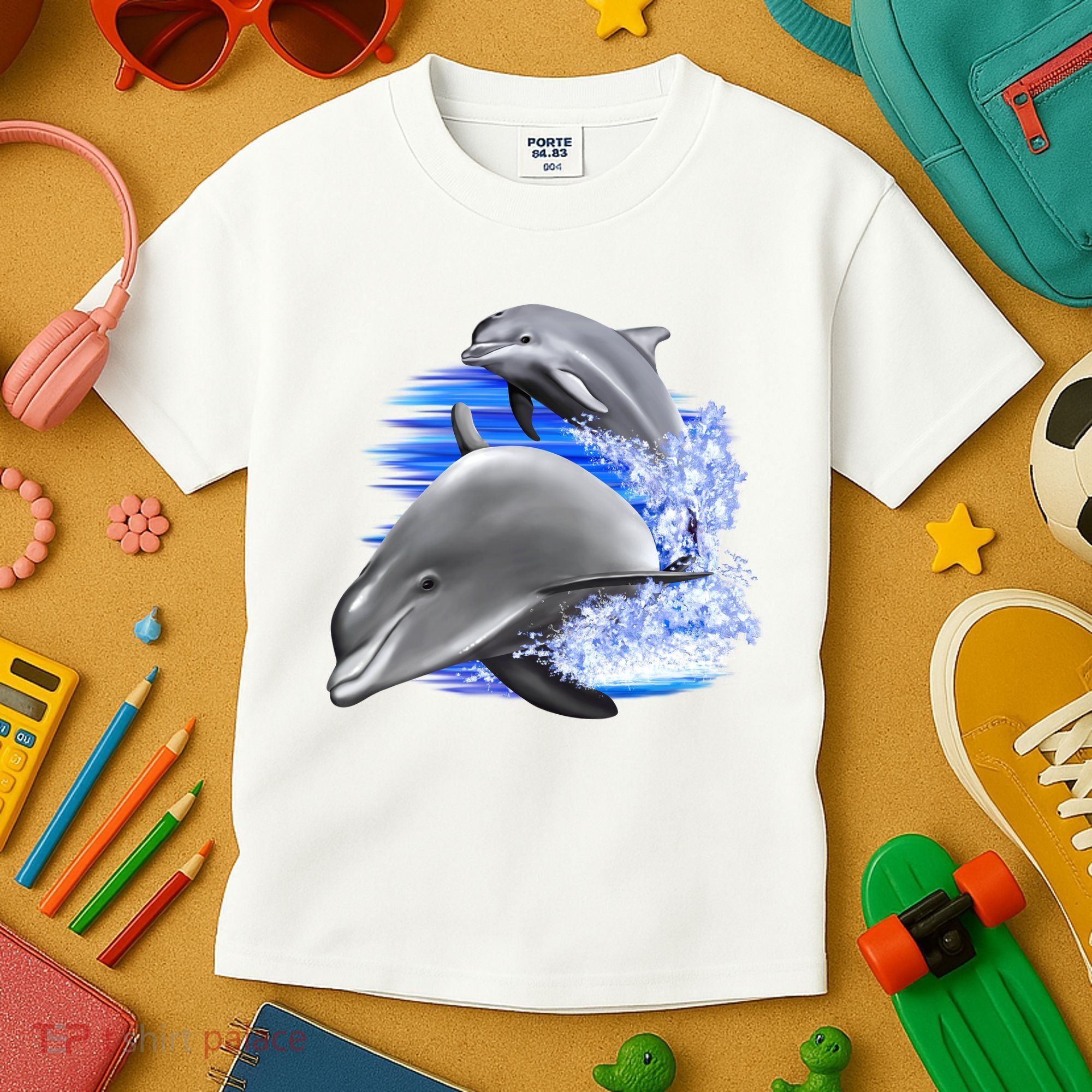 Dolphins Jumping Kids T-Shirt