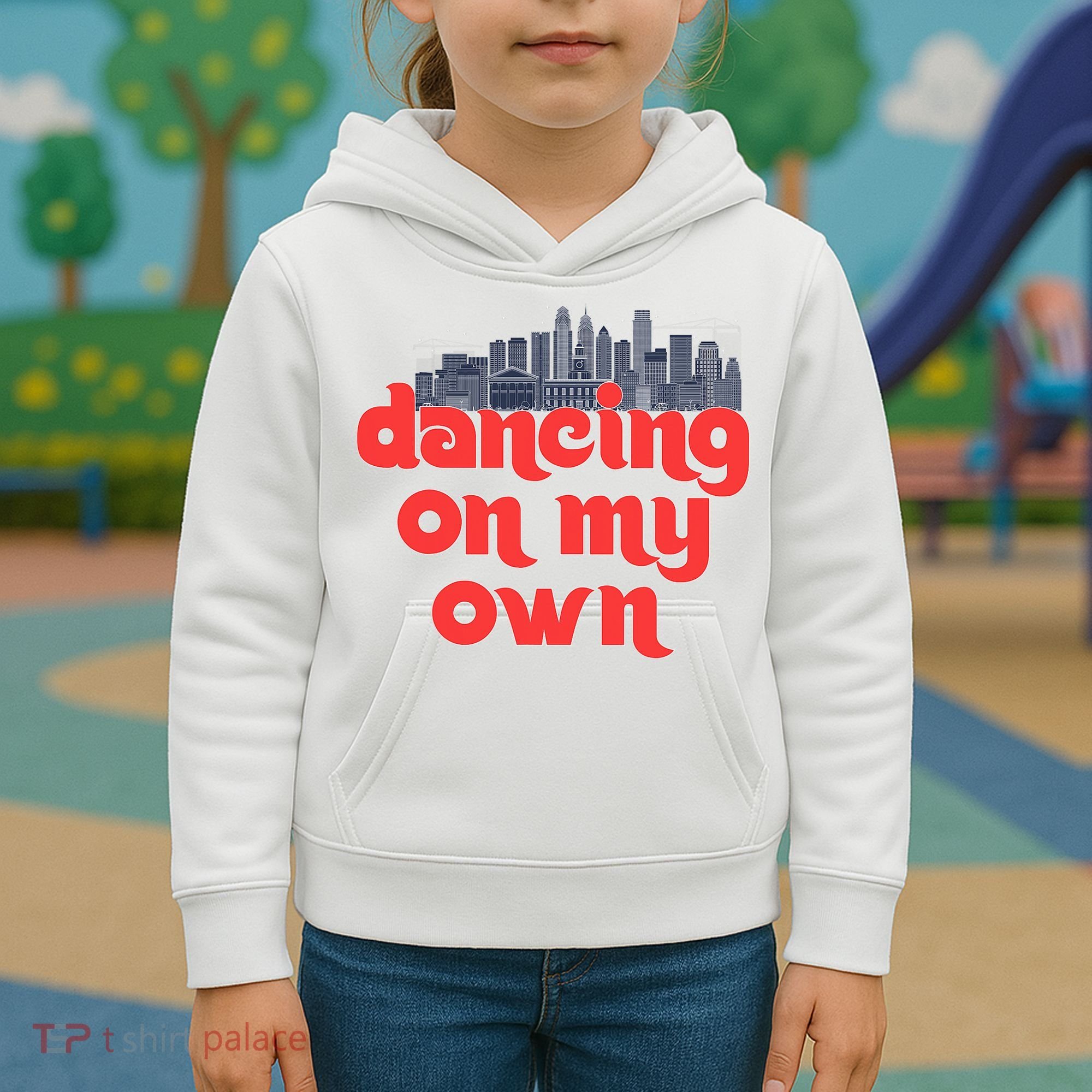 Dancing On My Own Philadelphia Baseball Fan Lover Kids Hoodie