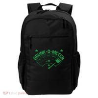 Drunk O Meter Sober Boozed Drunk Smashed Irish Clover Shamrocks Backpack thumb 0