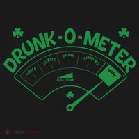 Drunk O Meter Sober Boozed Drunk Smashed Irish Clover Shamrocks Mousepad thumb 1