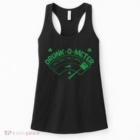 Drunk O Meter Sober Boozed Drunk Smashed Irish Clover Shamrocks Women's Tank Top thumb 0