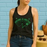 Drunk O Meter Sober Boozed Drunk Smashed Irish Clover Shamrocks Women's Tank Top thumb 2