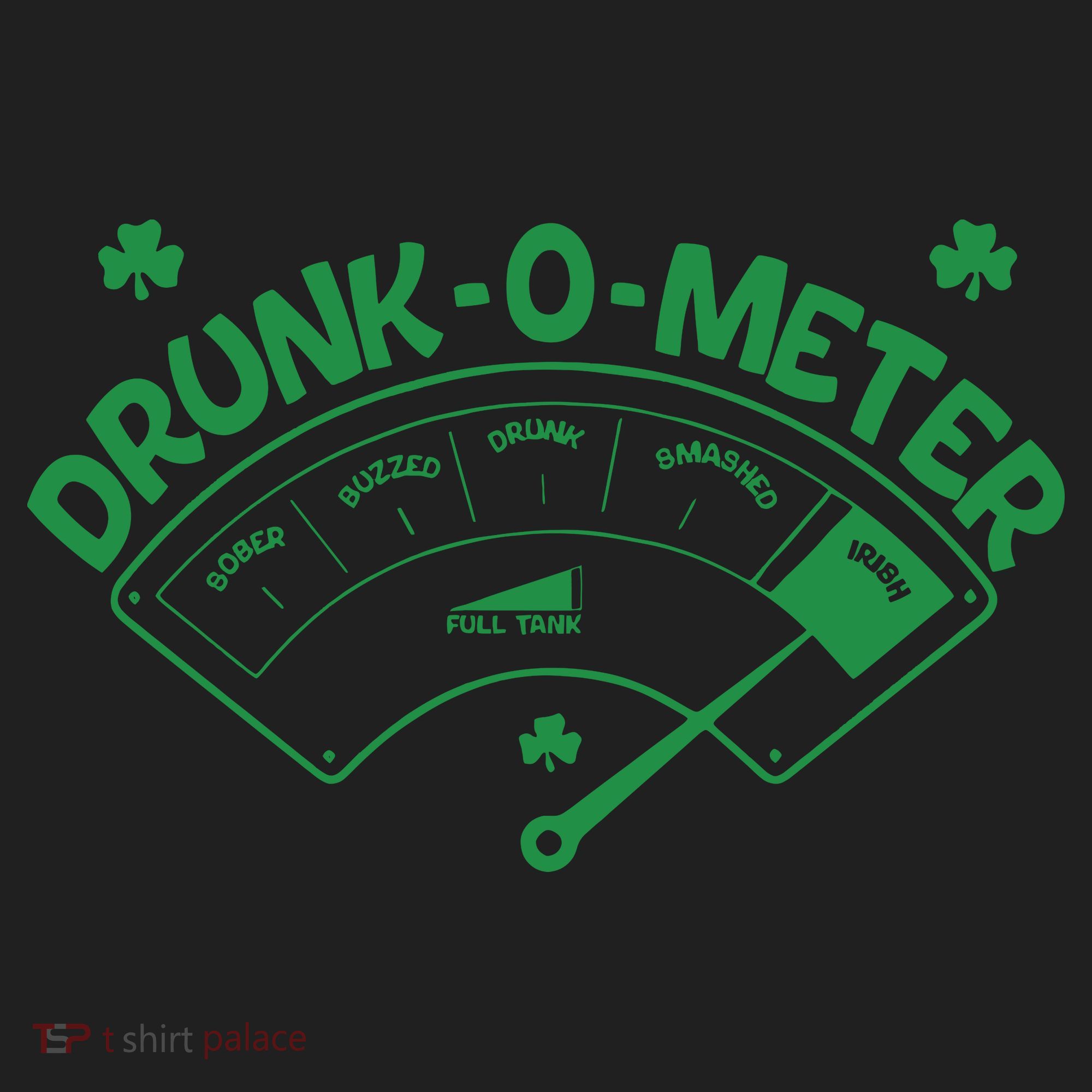 Drunk O Meter Sober Boozed Drunk Smashed Irish Clover Shamrocks Hat