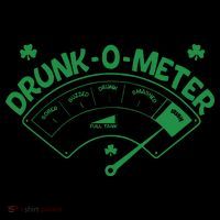 Drunk O Meter Sober Boozed Drunk Smashed Irish Clover Shamrocks Women's Long Sleeve Shirt thumb 2