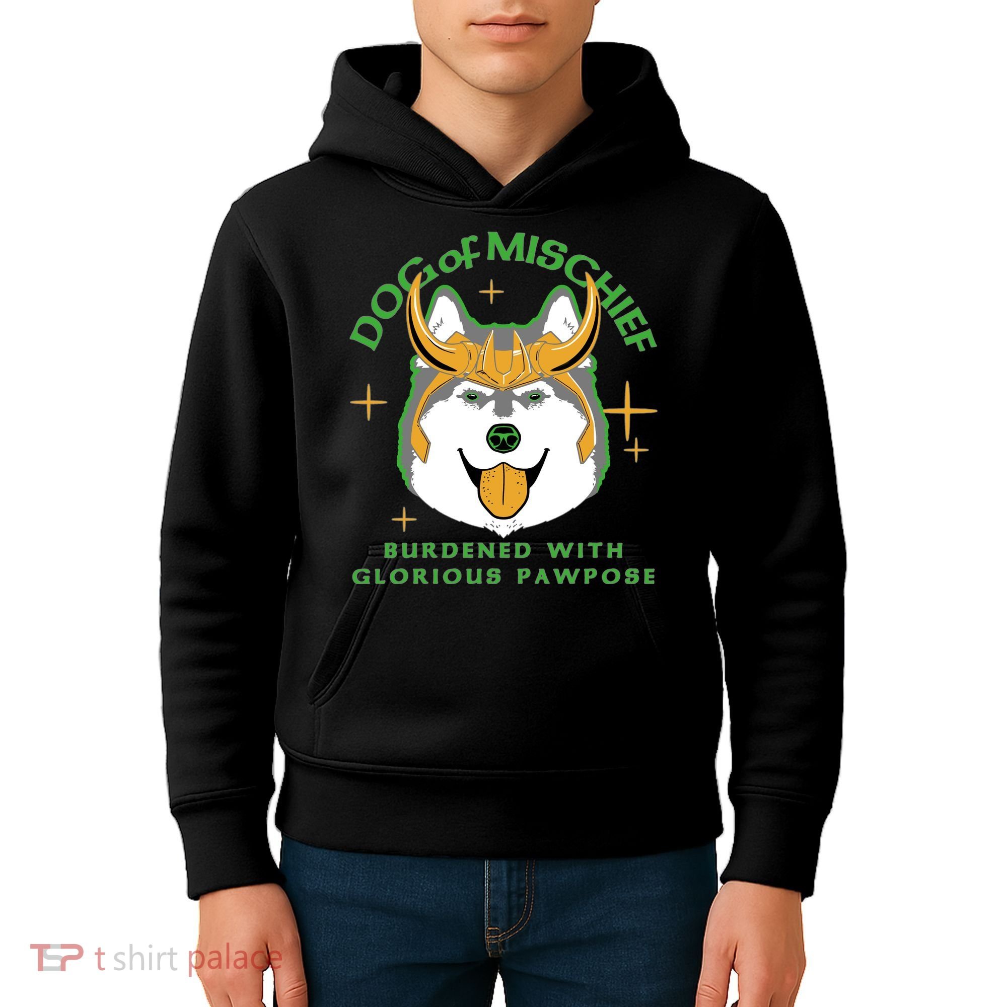 Dog Of Mischief Kids Hoodie